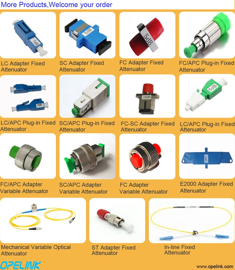 St Connector Type Female to Male Fixed Fiber Optic Attenuator