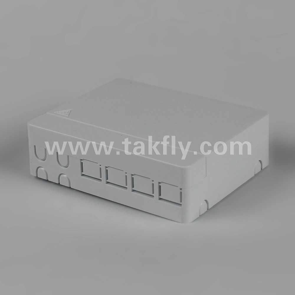 FTTH 4 Ports Wall Mounted Fiber Optic Termination Box