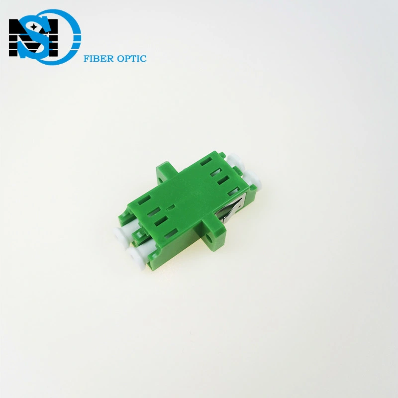 Single Mode LC/APC Duplex Plastic Fiber Optic Adapter Without Flange