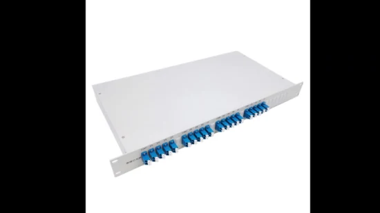 1U 1X2 19-Zoll-Rackmontage-Glasfaser-Splitter-Patchpanel