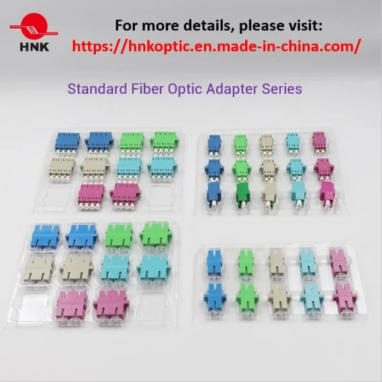 Sc/LC/FC/St/Mu/MTRJ/MPO Simplex/Duplex/Quad Singlemode/Multimode Om3/Om4/APC Standard- oder Hybrid-Glasfaseradapter